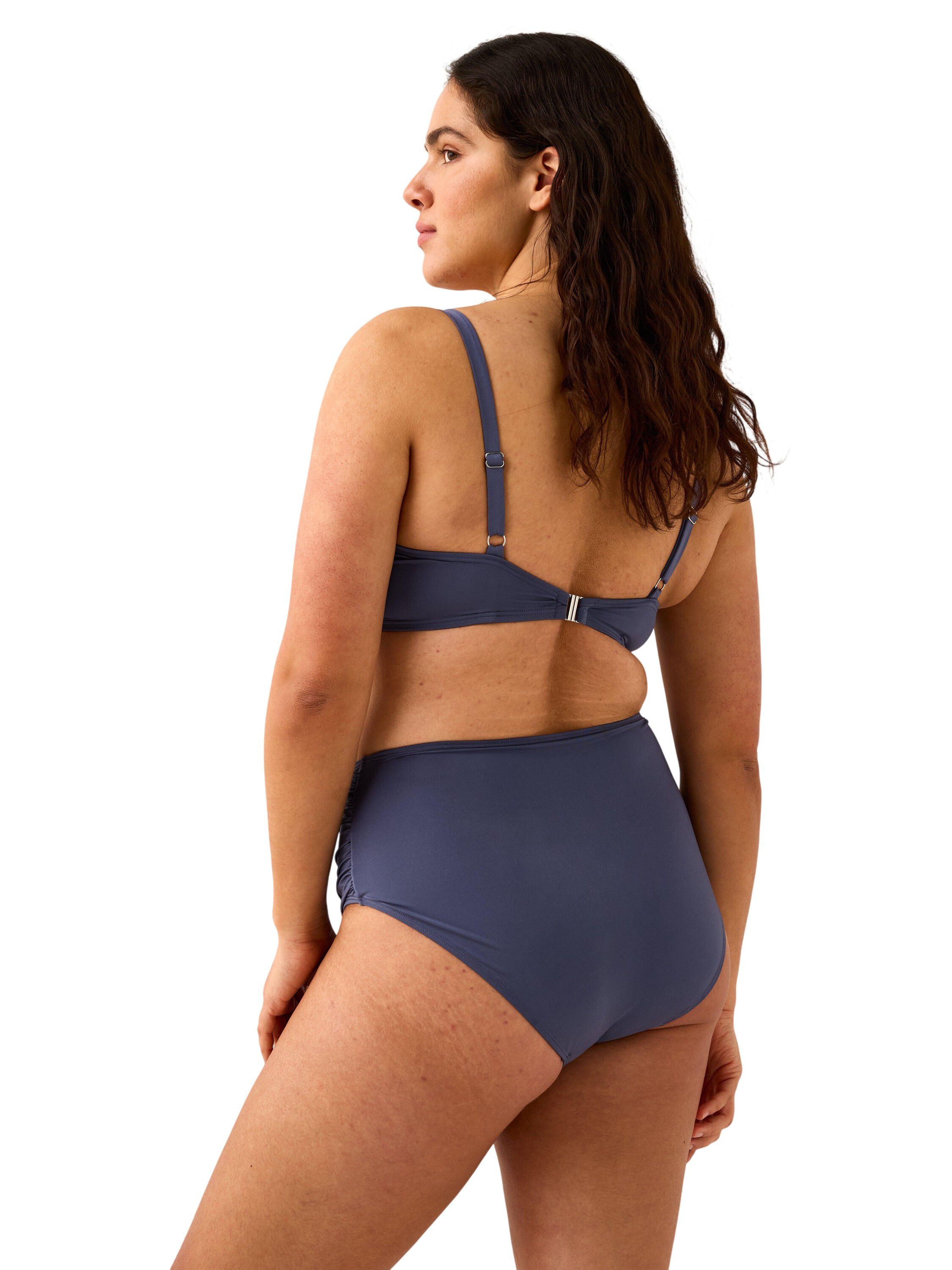 Sleek bikini bra with padded cups a