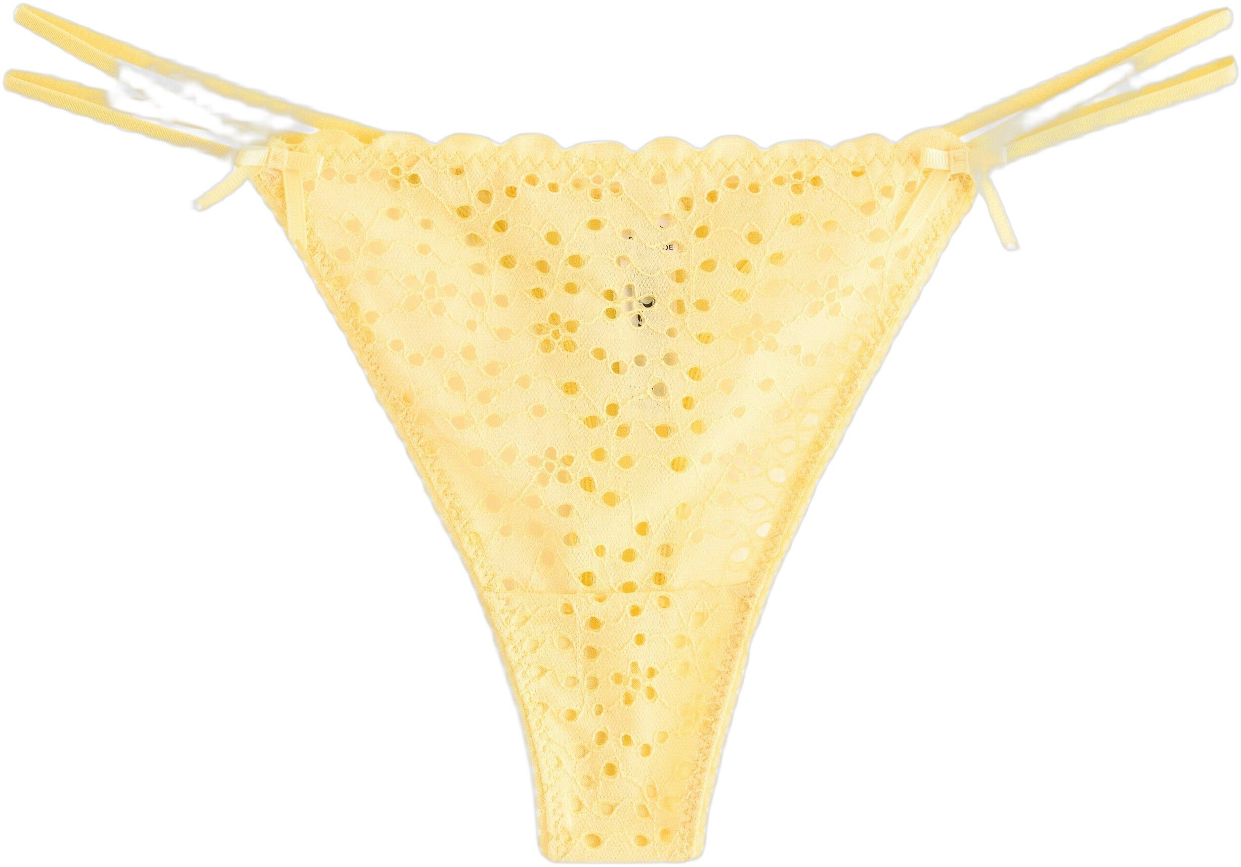 G-streng med broderie anglaise