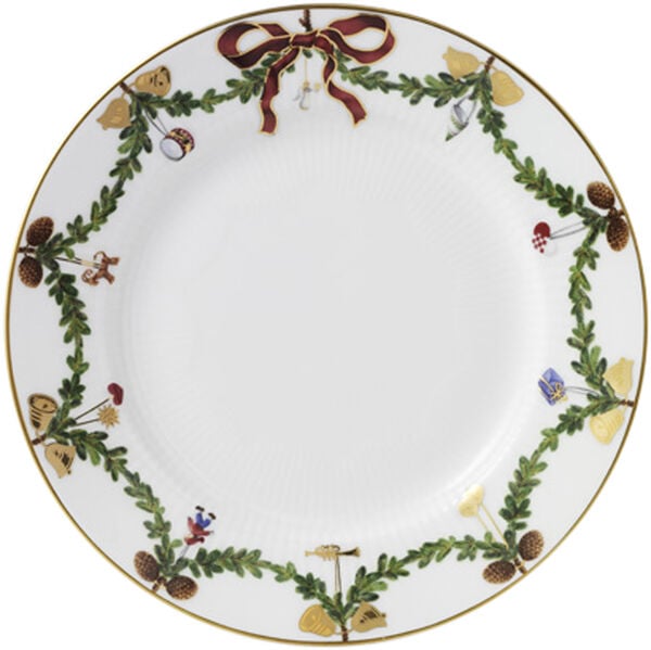 Stjerne Riflet Jul 19 cm. tallerken