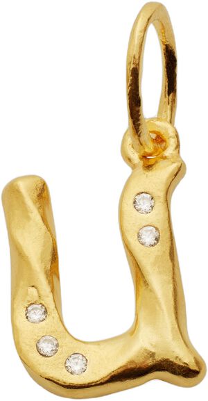 Alphabet Pendant Gold