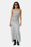3D Sequins Long Slip Dress