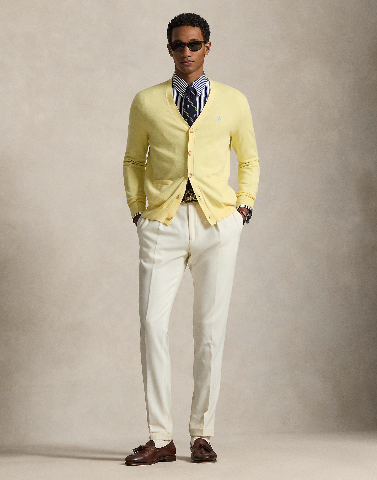 Cotton V-Neck Cardigan