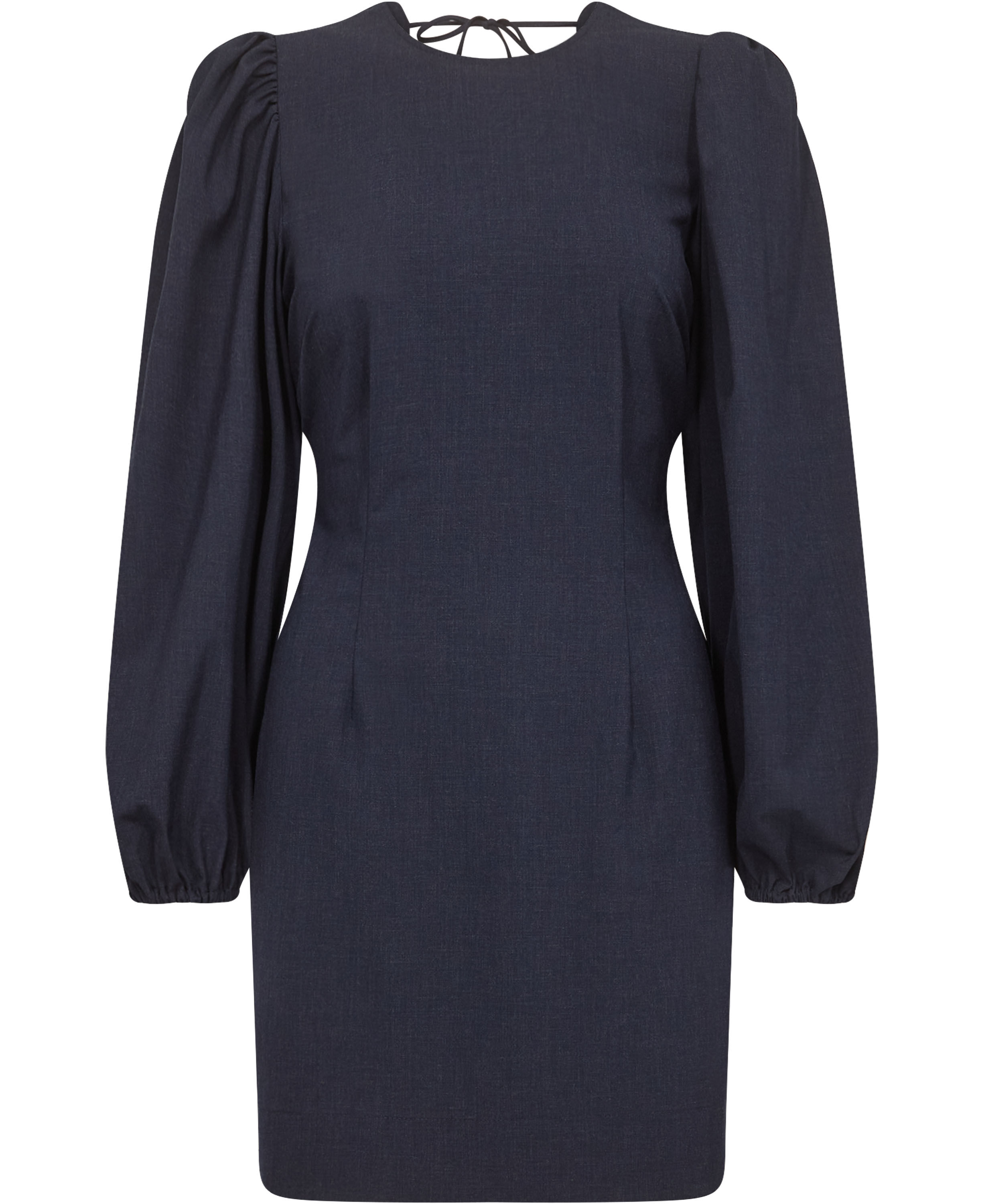 Drapey Melange Open Back Mini Dress