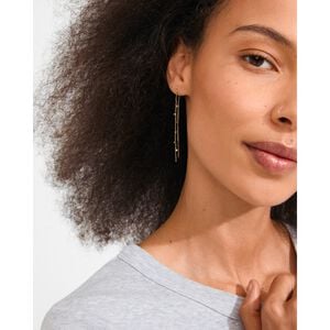 BAYLEN chain earrings gold-plated
