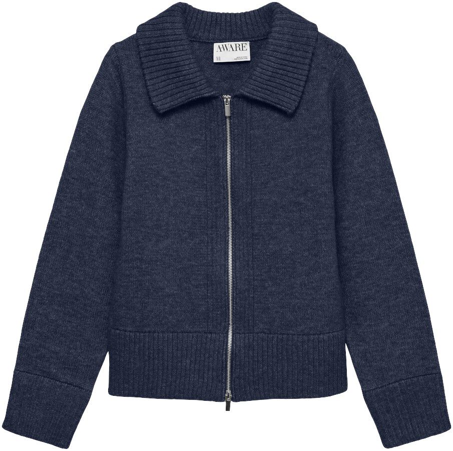 AWLINA LS ZIP KNIT CARDIGAN