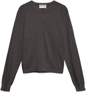 AWCARA LS O-NECK WOOL CARDIGAN NOOS