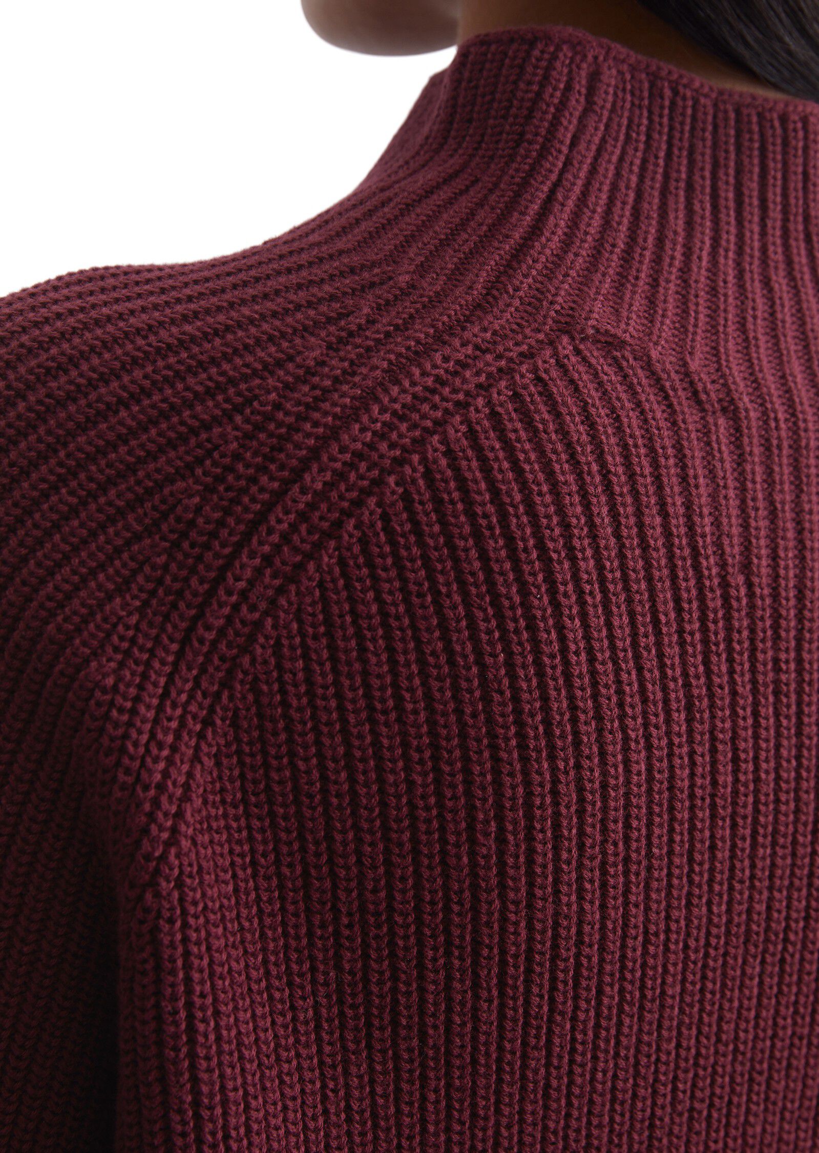 Pullover, longsleeve, stand-up coll