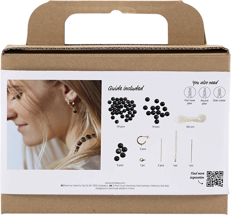 Mini DIY Kit Smykker, Halskæde og øreringe