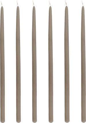 Kertelys Altri 30 cm 6 stk. Taupe Paraffin