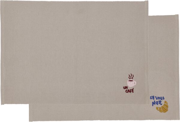 Dækkeserviet 33x48 Bistro 2 stk. Coffee brown