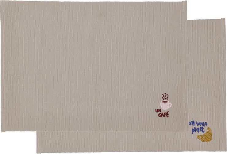 Dækkeserviet 33x48 Bistro 2 stk. Coffee brown