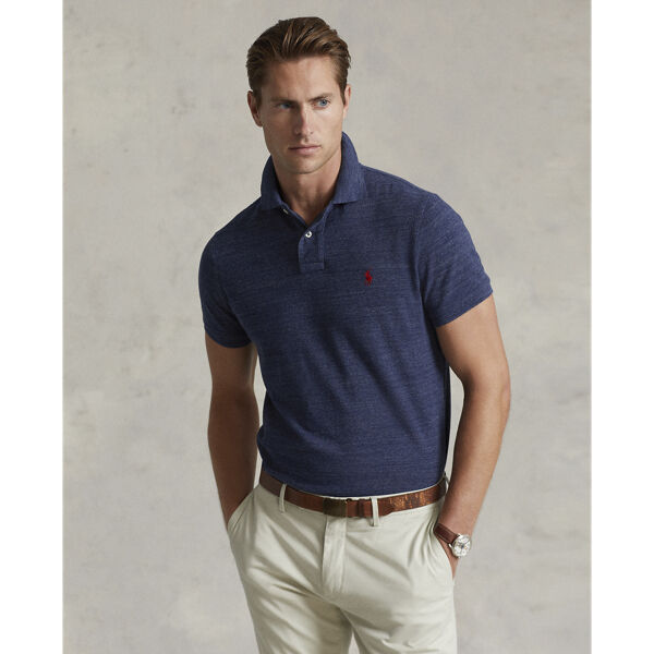 Custom Slim Fit Mesh Polo Shirt