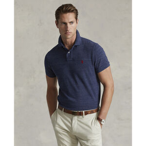 Custom Slim Fit Mesh Polo Shirt
