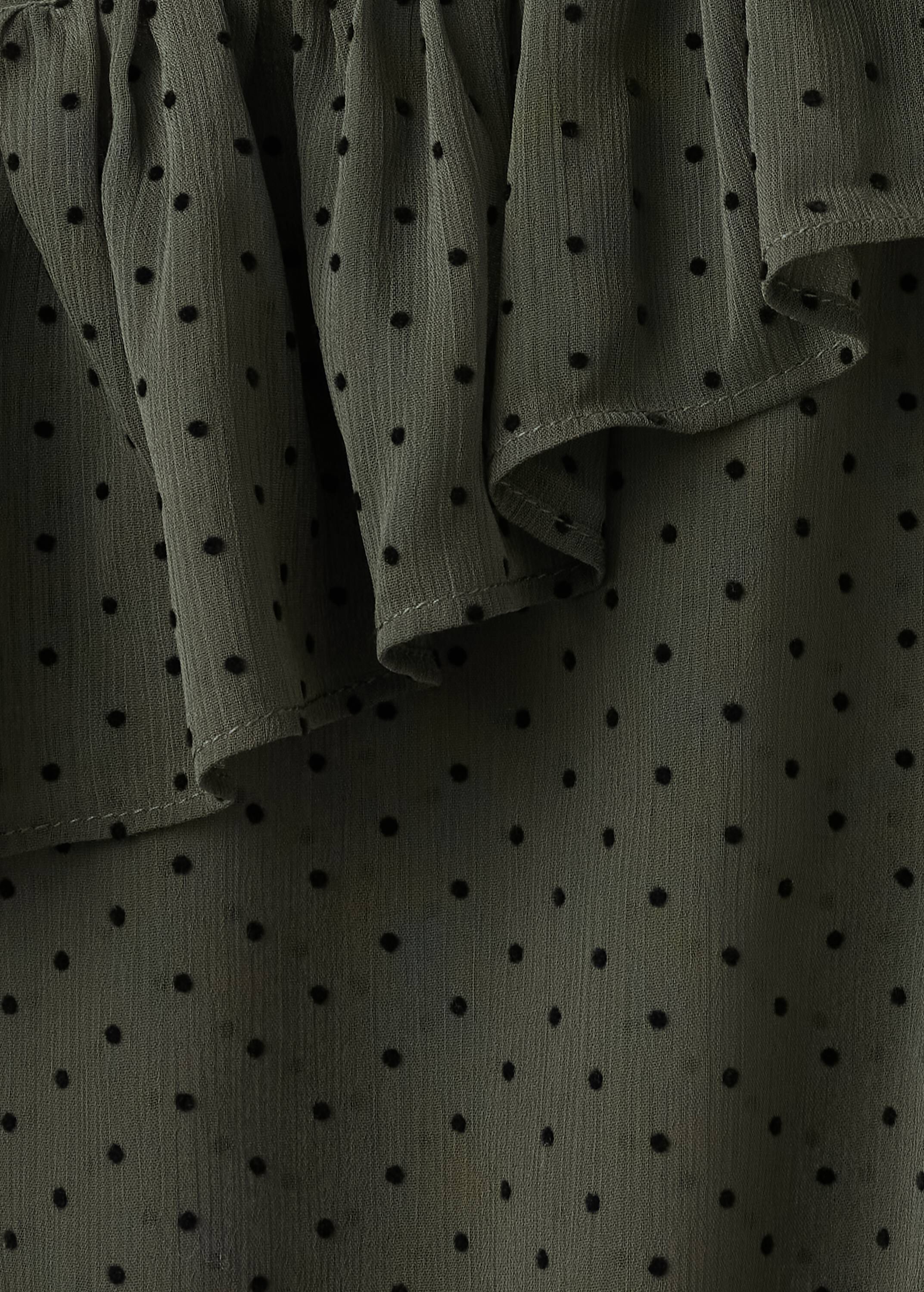 Plumeti blouse with an asymmetric n