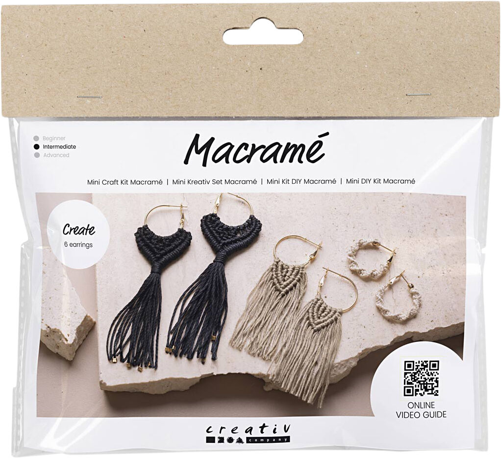 Mini DIY Kit Macram&eacute;, &Oslash;reringe
