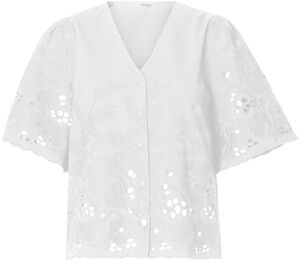 SLFDAHLIA SS BRODERI SHIRT NOOS