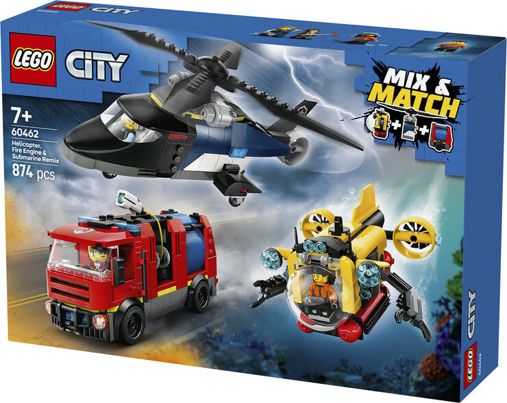 Remix - helikopter. brandbil og ubåd 60462
