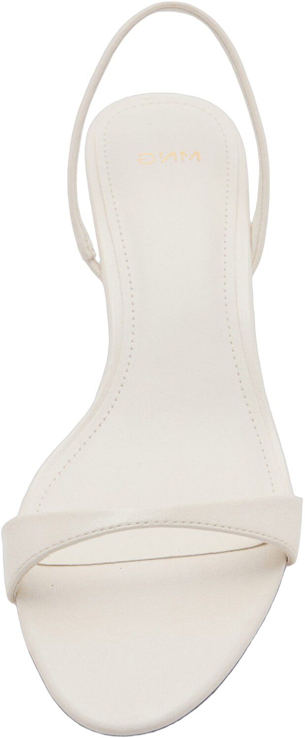 Kitten-heel sandals with strap