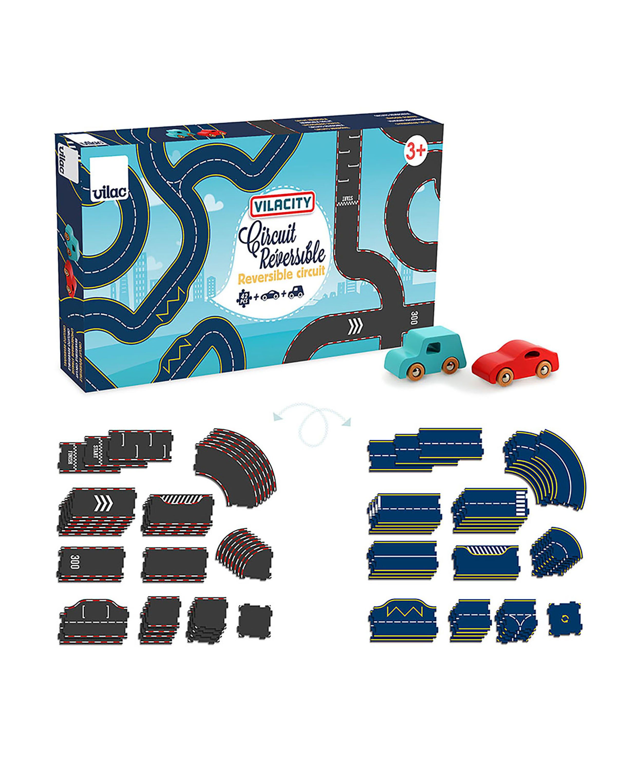 Vilac - Vilacity vendbar racerbane 42 dele