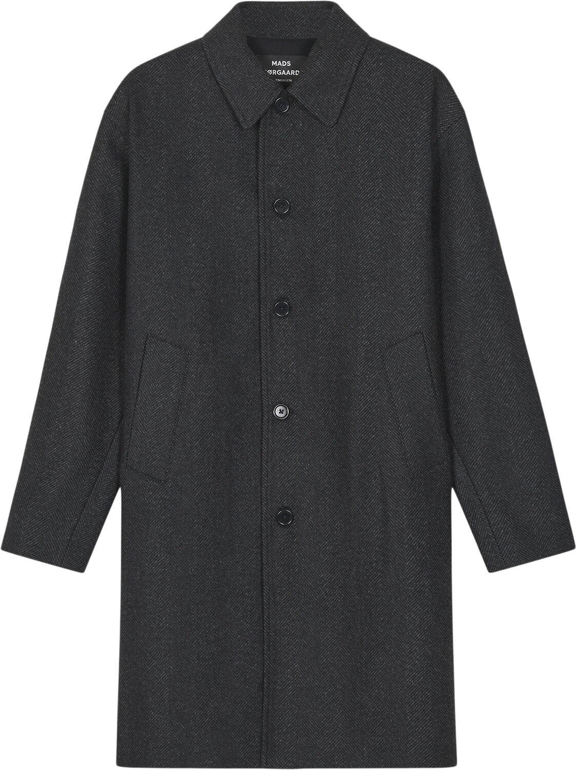 Wool Herringbone Curtis Coat