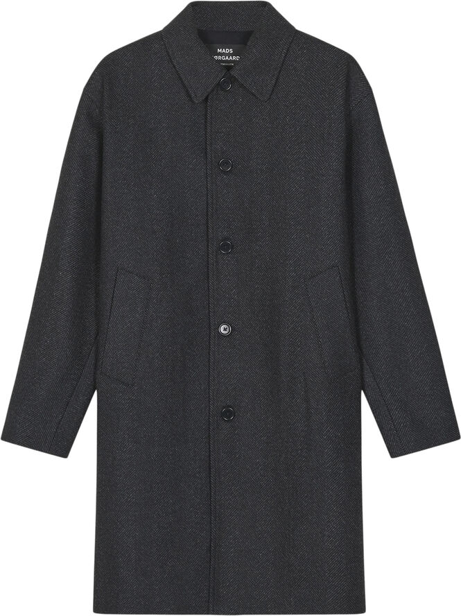 Wool Herringbone Curtis Coat