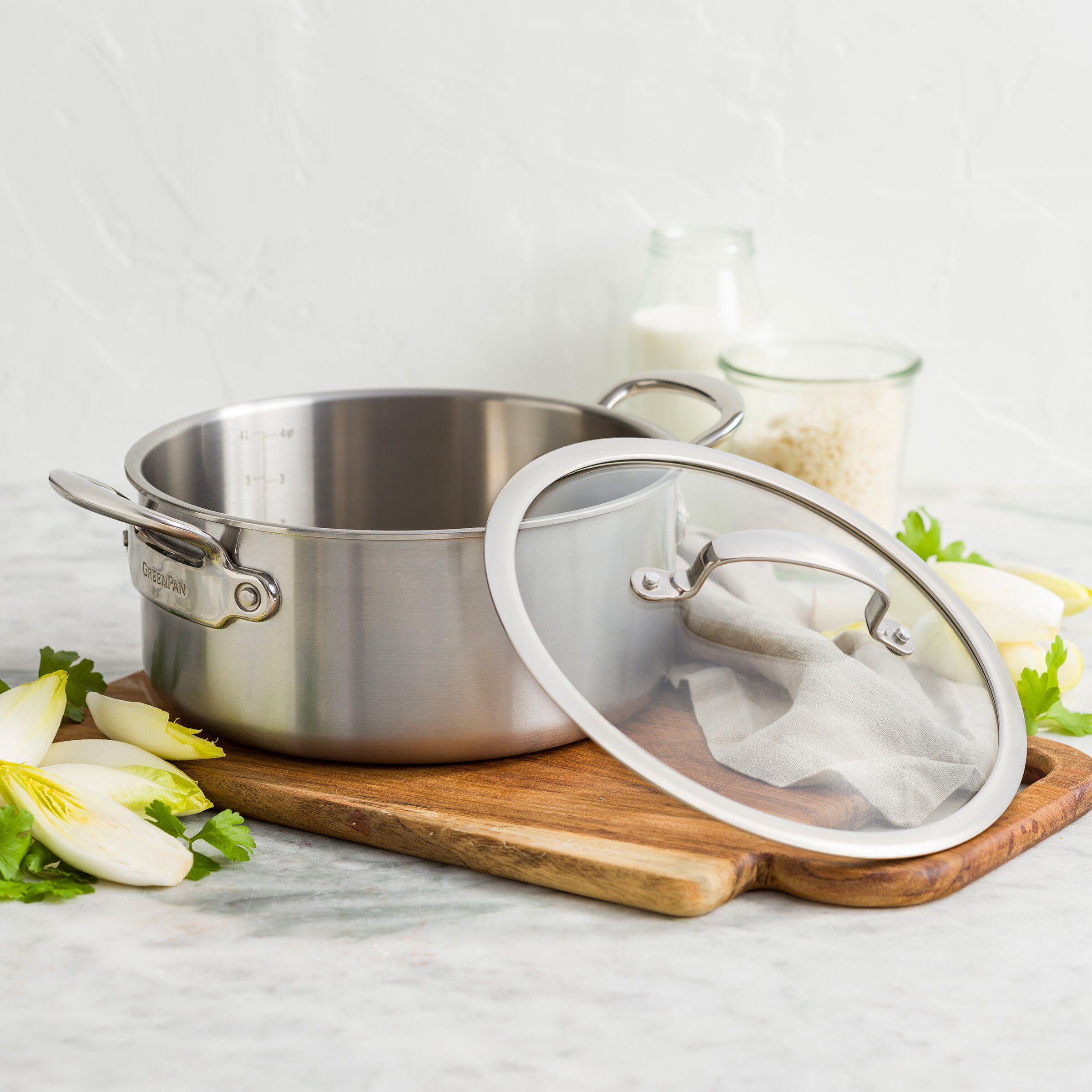 GreenPan Premiere 5PLY SS Casserole 24cm/4,9L