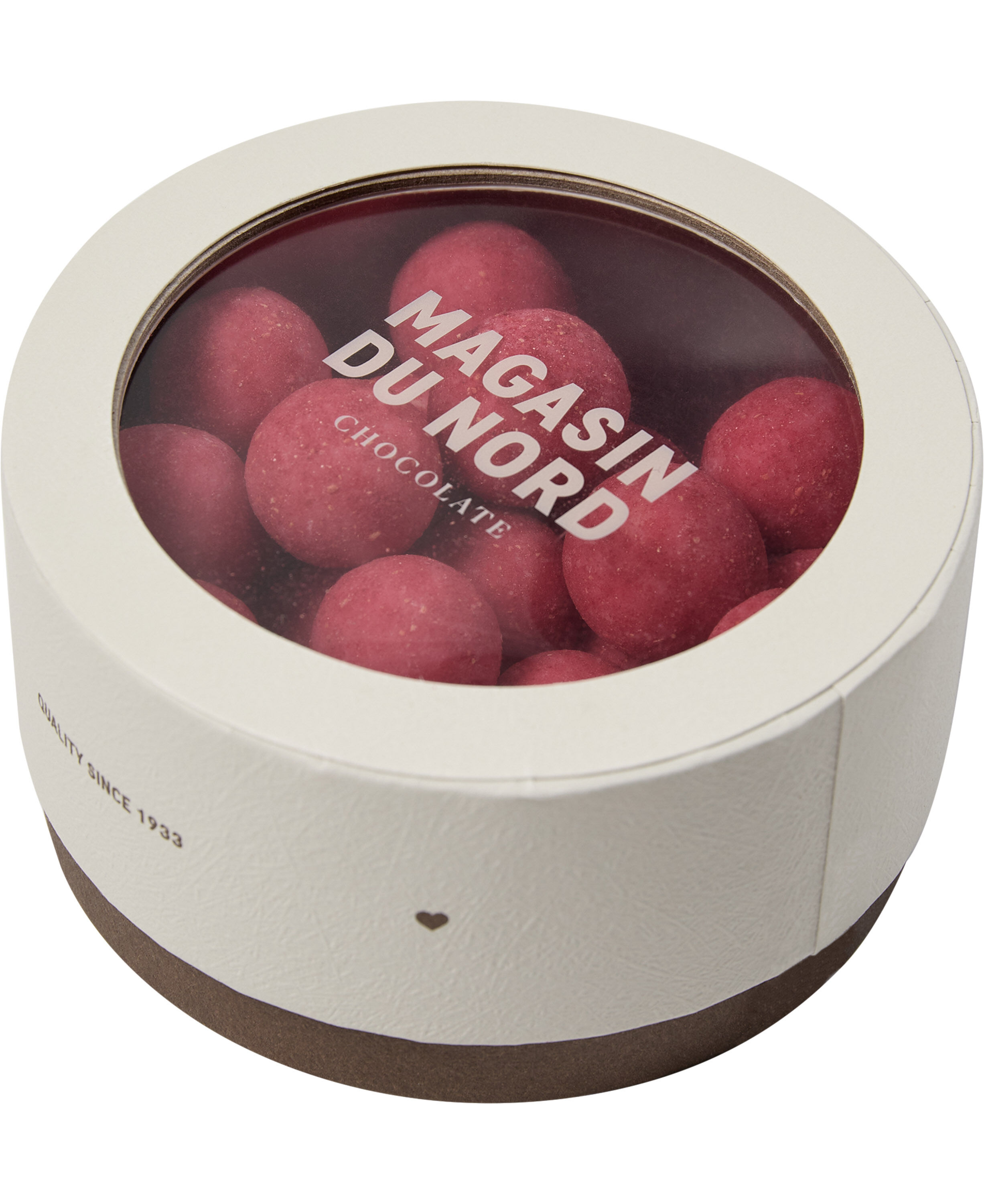 Box, Lakridsdrag&eacute; m/ hvid chokolade, rabarber & hindb&aelig;r ca.