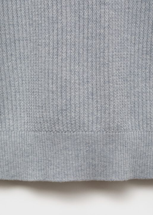 Ribbed knit t-shirt