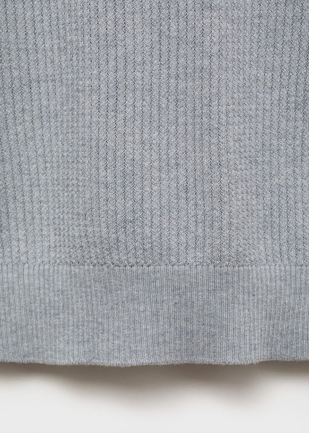 Ribbed knit t-shirt