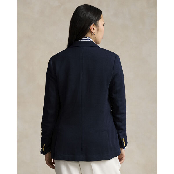 Knit Double-Breasted Blazer