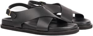 BOLOGNA - CROSSING STRAPS WITH THIN HEEL STRAP