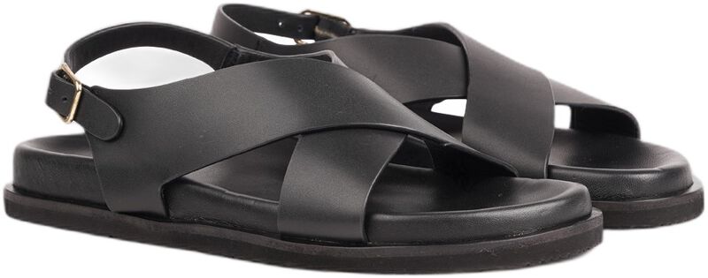 Bologna - Crossing Straps With Thin Heel Strap