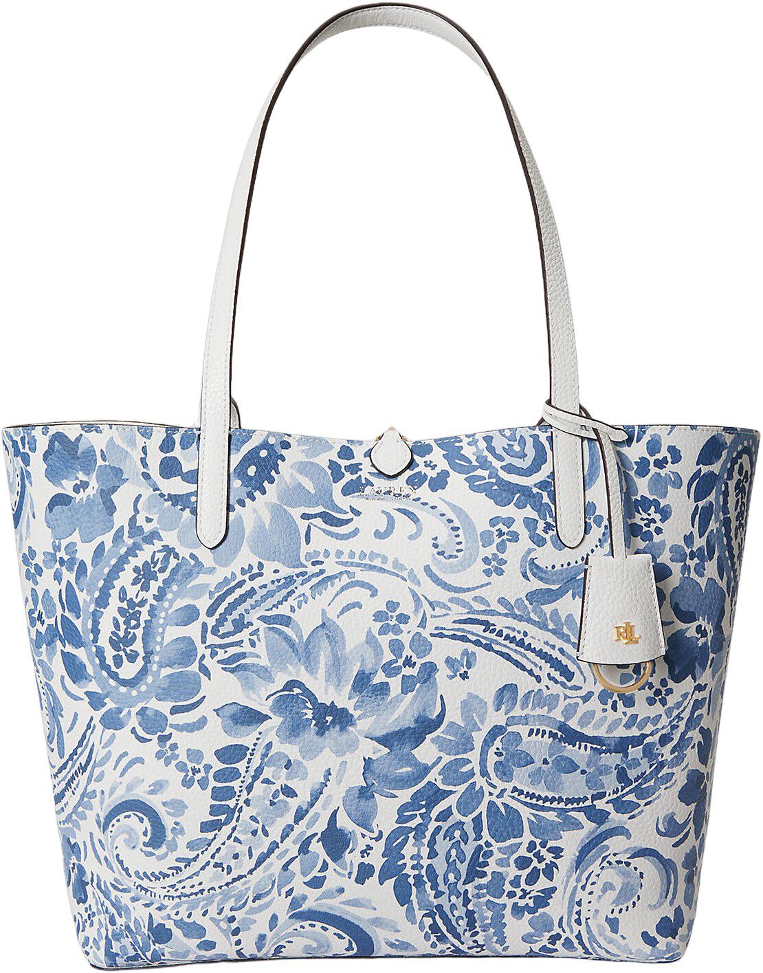 Faux-Leather Large Reversible Tote Bag