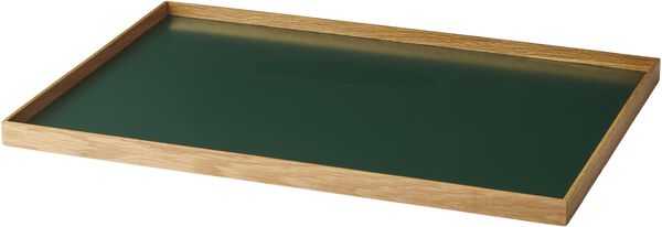 Frame tray large oak/green
