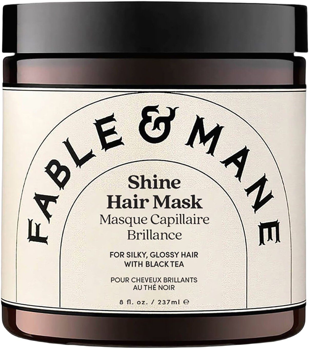 H&aring;rmasken med sort te, giver h&aring;ret glans