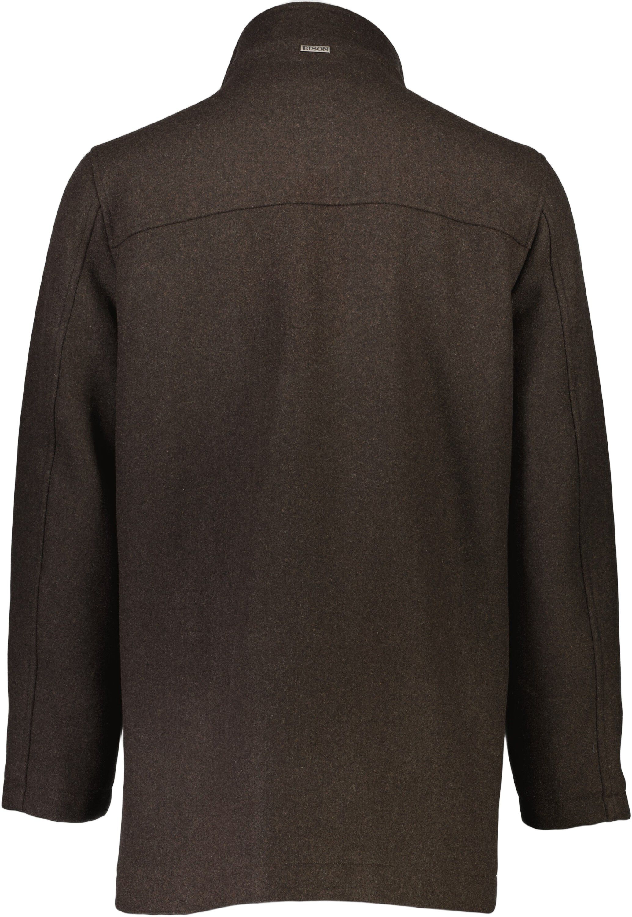 Relaxed-fit wool car coat