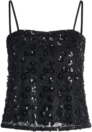 JXDREAM SEQUIN TOP WVN