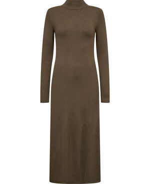 Side slit knit dress