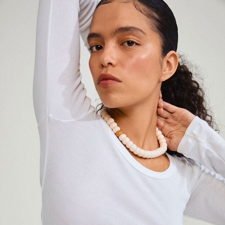 ECLIPSE necklace white/silver-plated