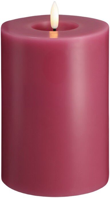 Moods & More - LED Pillar Candles, Silk, Melted, Vintage ros