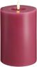 Moods & More - LED Pillar Candles, Silk, Melted, Vintage ros