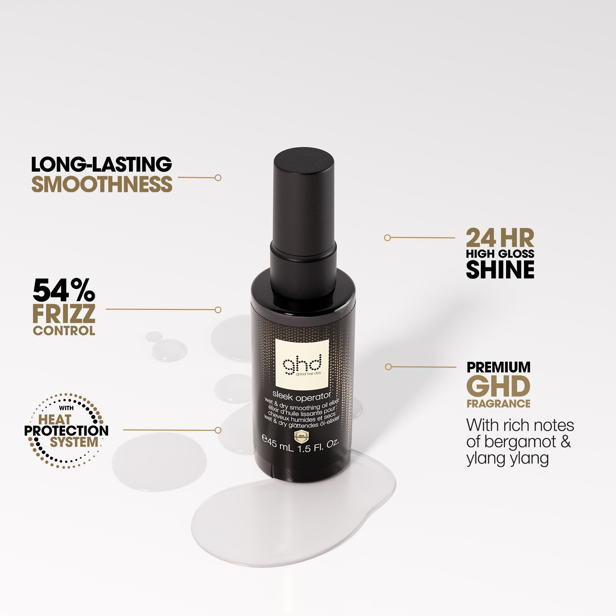 ghd Sleek Operator - Wet and Dry Hair Oil Elixir 45ml