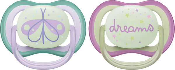 Philips Avent Ultra air sut - Pakke med2 - 0-6m night