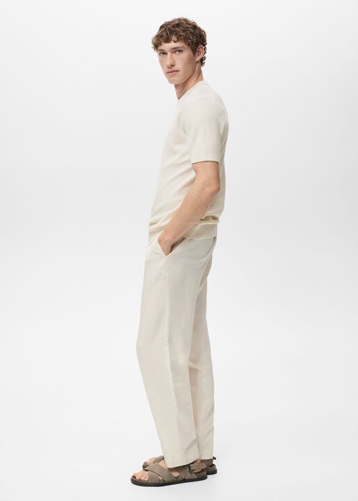 Cotton fine-knit t-shirt