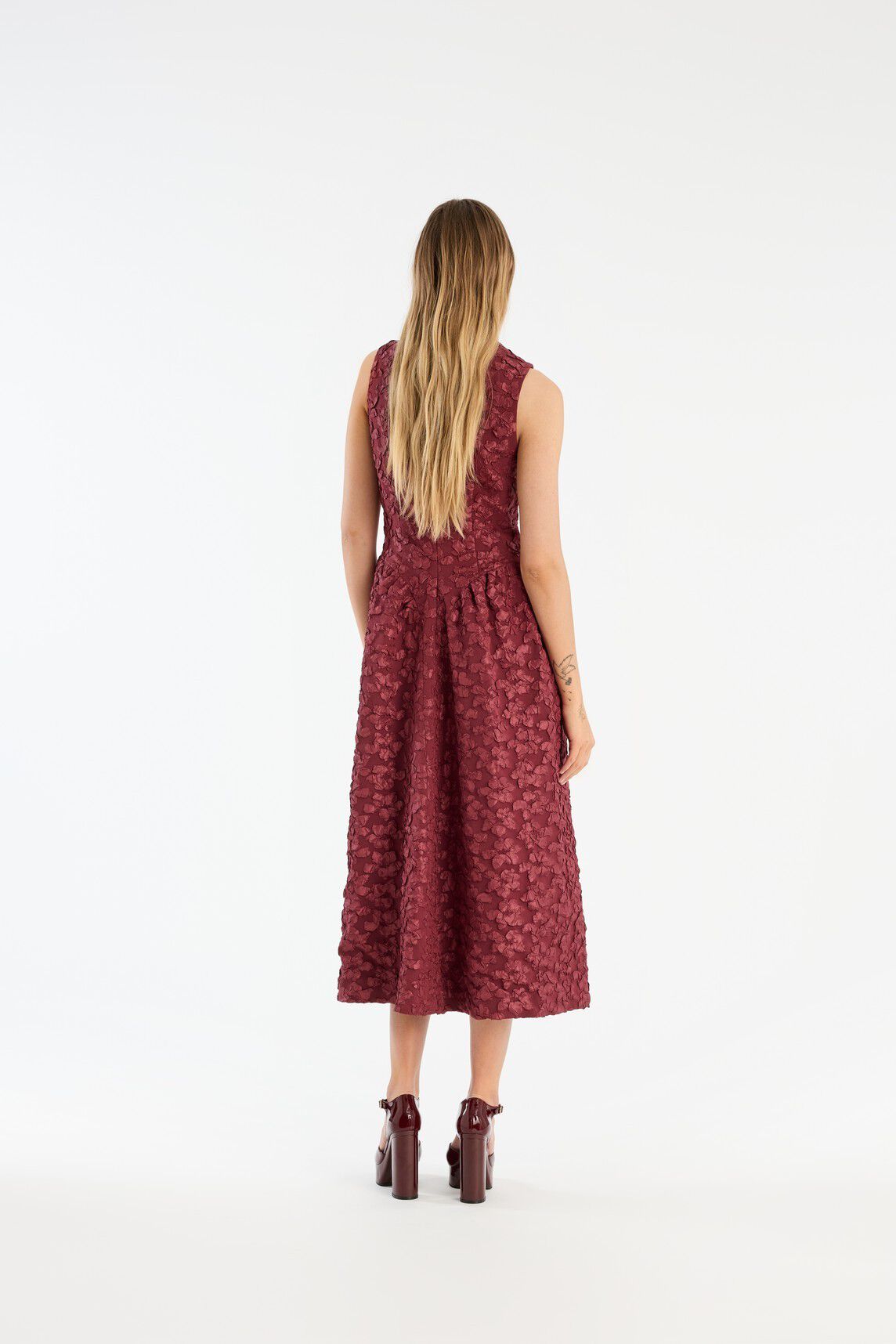 JACQUARD MIDI DRESS