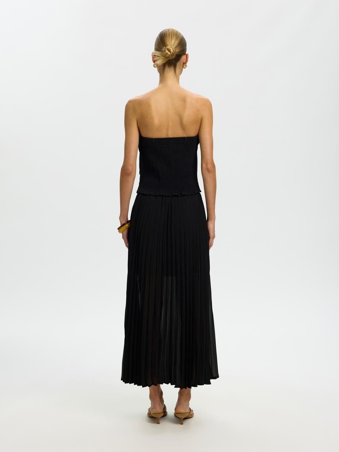 Slfmillie Hw Ankle Plisse Skirt B