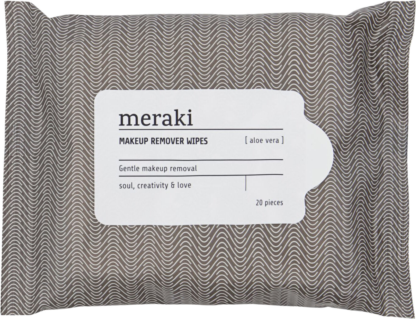 Cleansing wipes, Aloe vera, Brun/Hvid