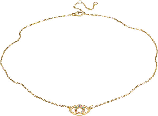 Multi-Zircon Eye Necklace