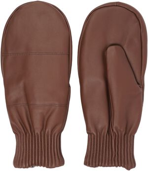 BERGAMO - THICK LEATHER MITTENS W/ FLEECE LINING