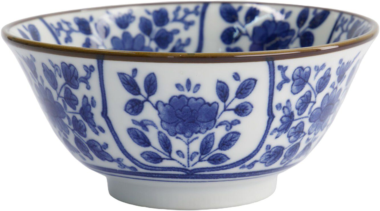 Mixed Bowls 15x6.8cm 500ml BL/WH HB-7111 6/48